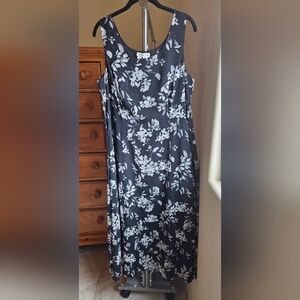 Coldwater Creek Reversible Floral/Polka Dot Fit and Flare Dress